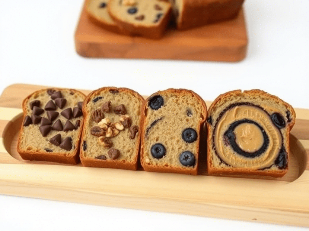 “bisquick banana bread flavor variations including chocolate chip and walnut”