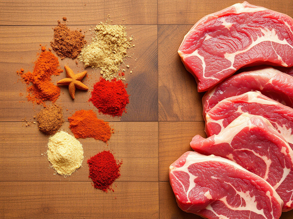 Ingredients used to prepare shredded beef