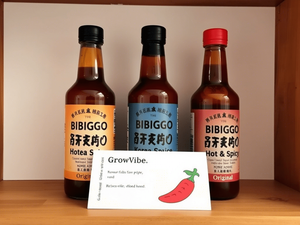Top Korean BBQ sauce brands including Bibigo Original, Hot & Spicy, and Drizzle