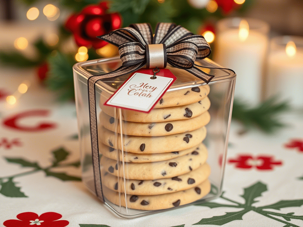 cake mix cookies packaged as gifts or party favors