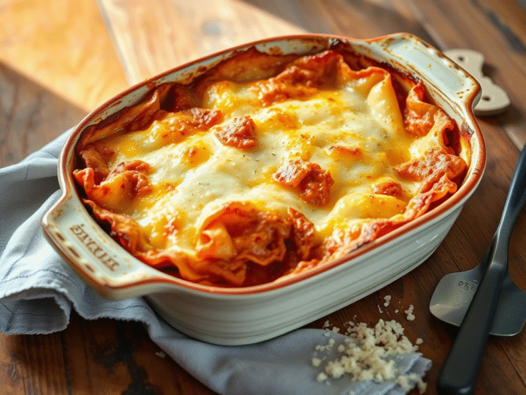 how to layer lasagna in a baking dish with perfect cheese and pasta layers