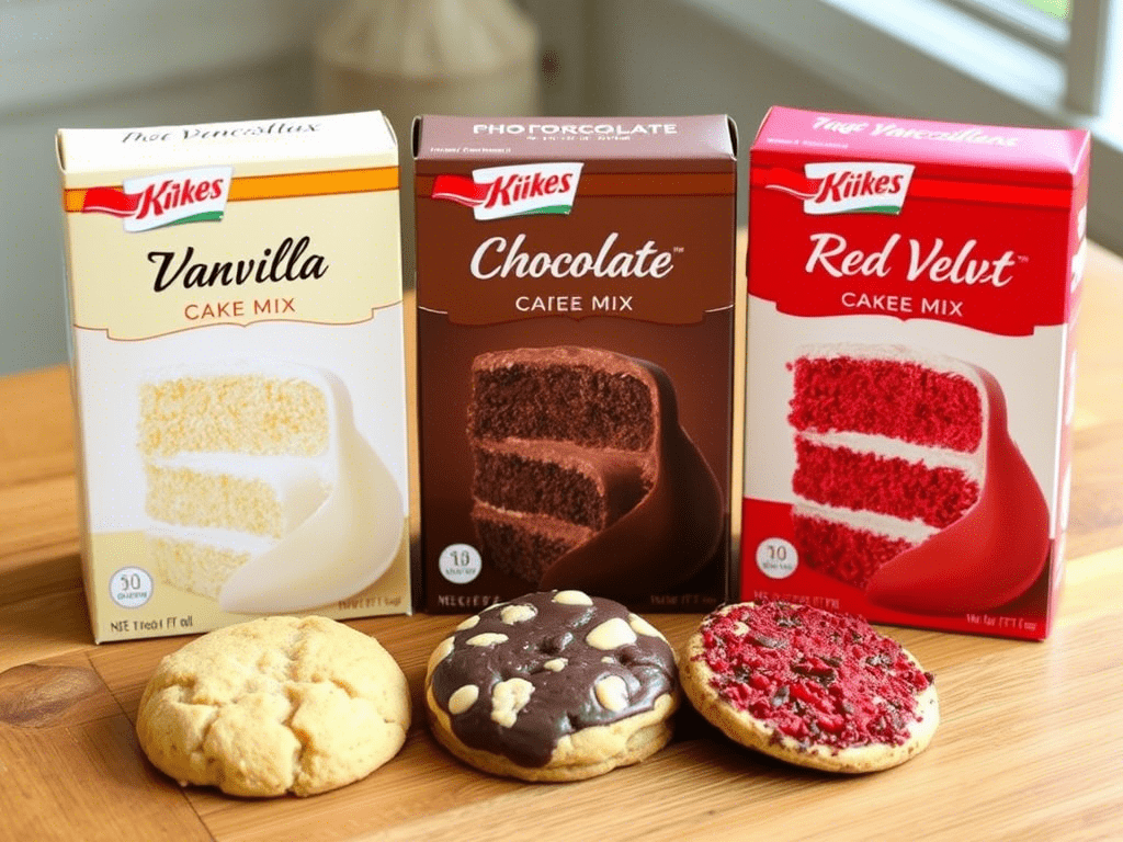 best cake mix flavors for cookies: yellow, chocolate, lemon