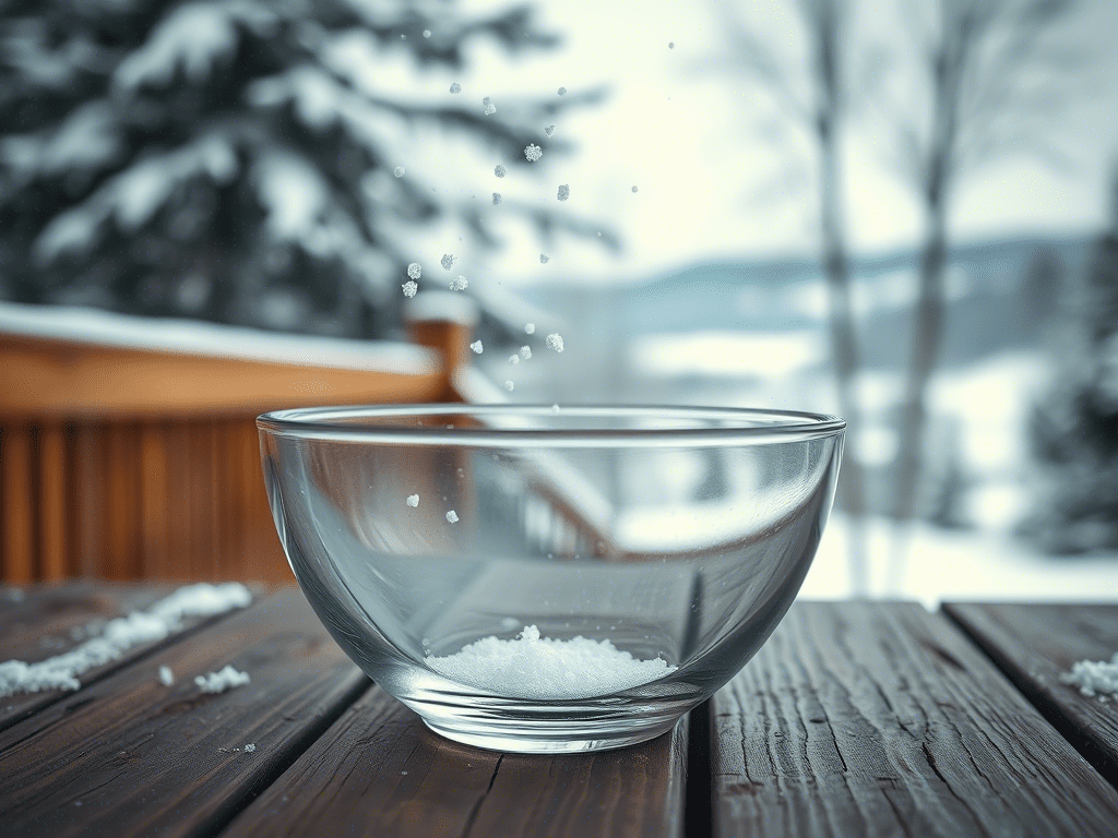 "How to collect clean snow for snow ice cream safely"