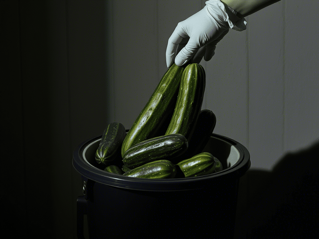 proper way to dispose of recalled cucumbers