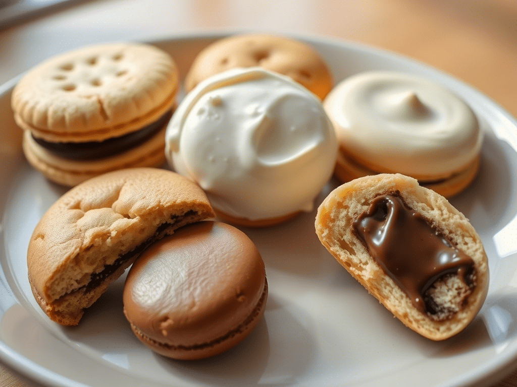 “creative cookie styles using boxed cookie mix including frosted and filled cookies”
