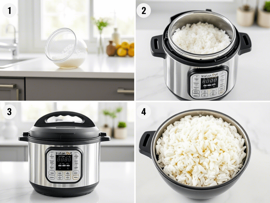 How to cook rice in an Instant Pot rice cooker step by step
