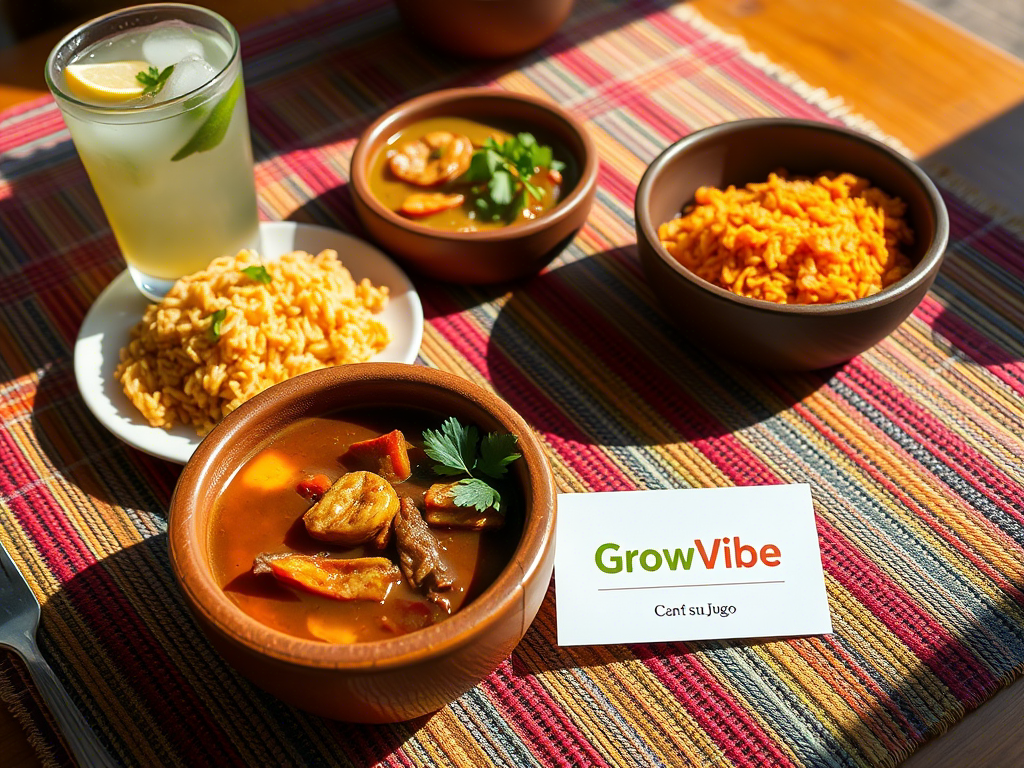 Carne en su jugo with Mexican rice and agua fresca – traditional pairings from Guadalajara.